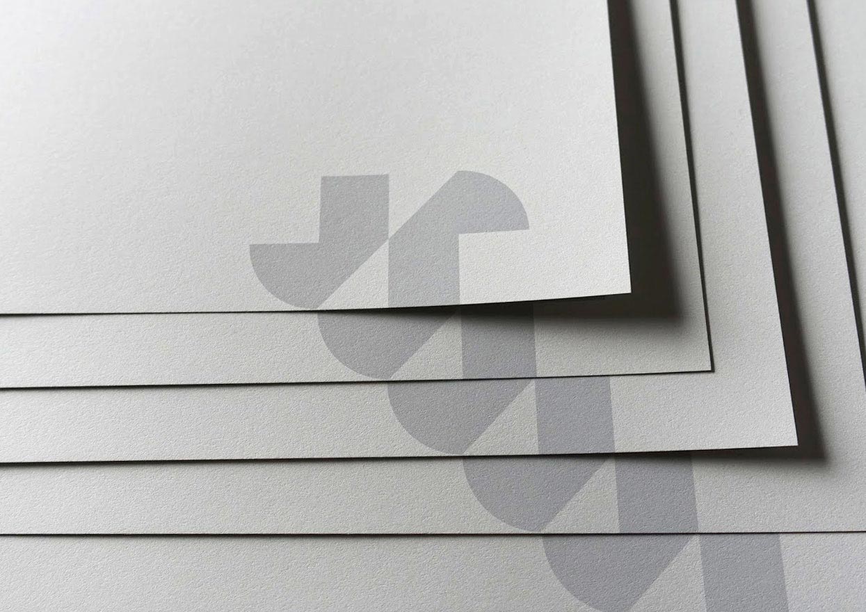 J+R Group printed letterhead close up