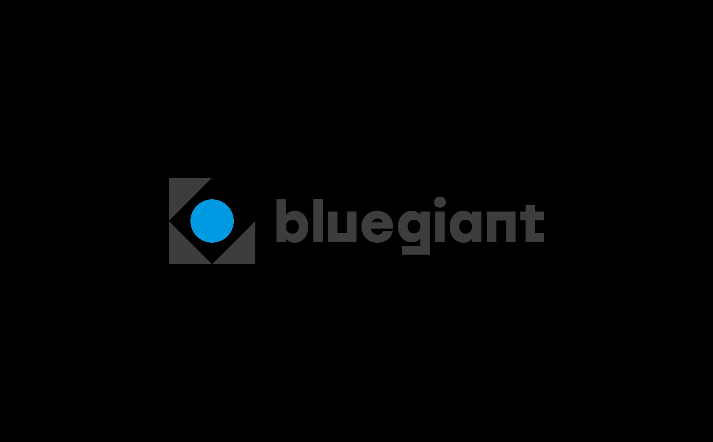 bluegiant logo lockup gray on black