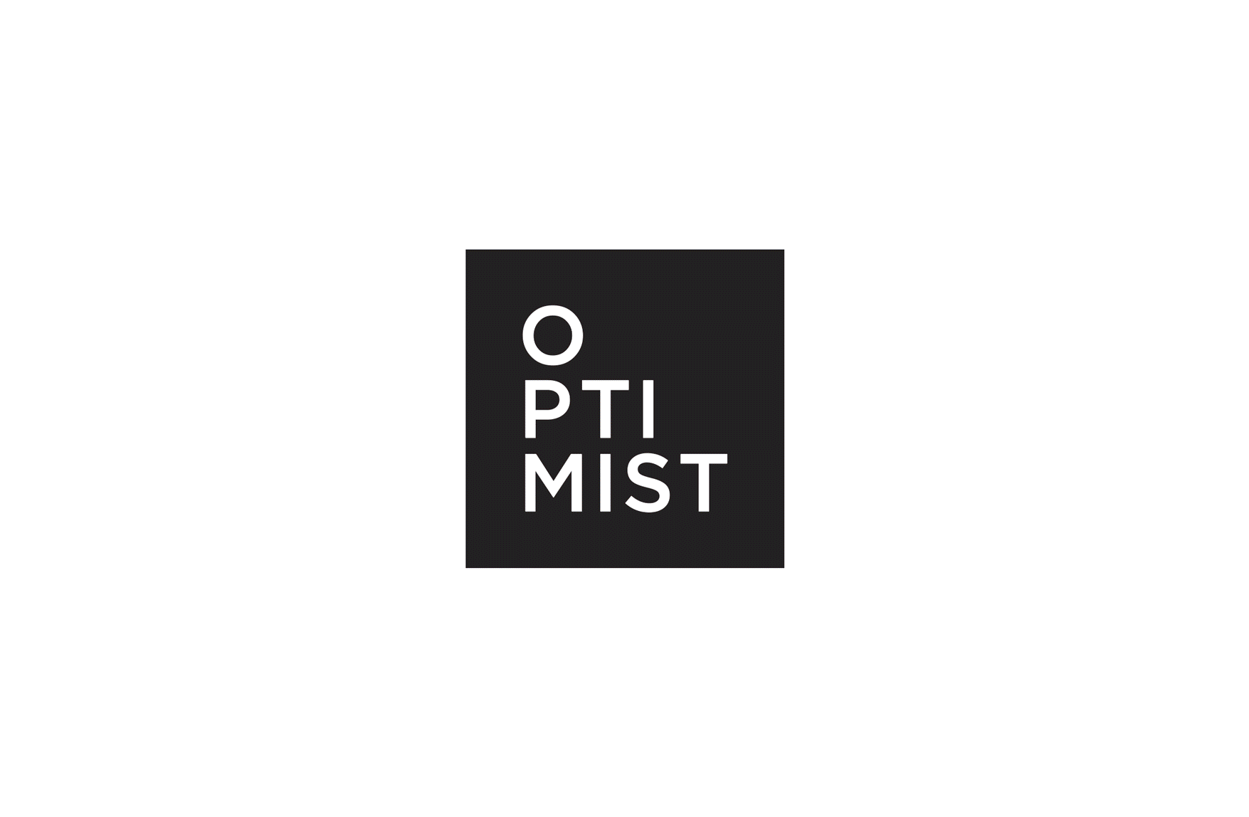 animation of optimist logo as vessel for various imagery from their films