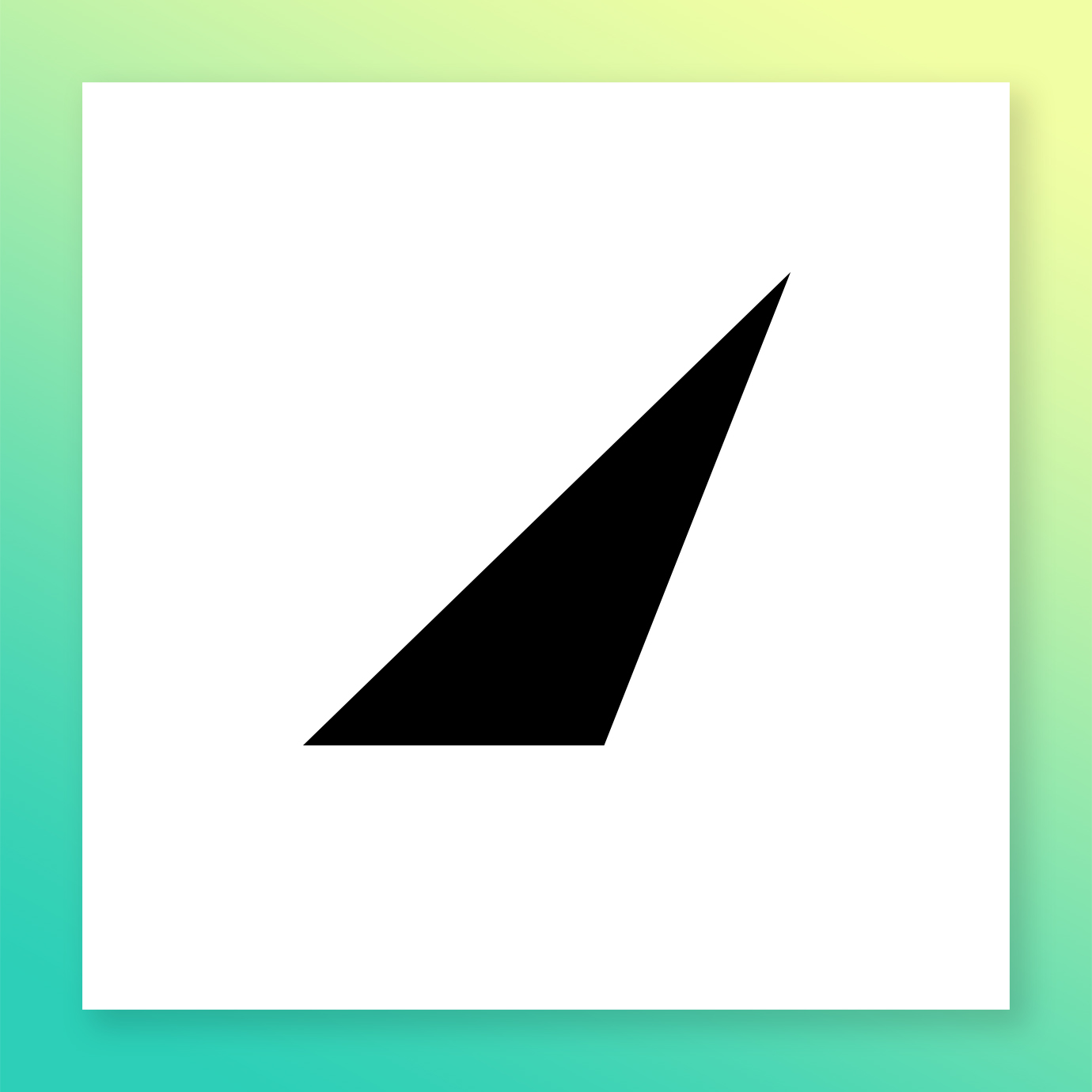 abstract run icon black on white with gradient border