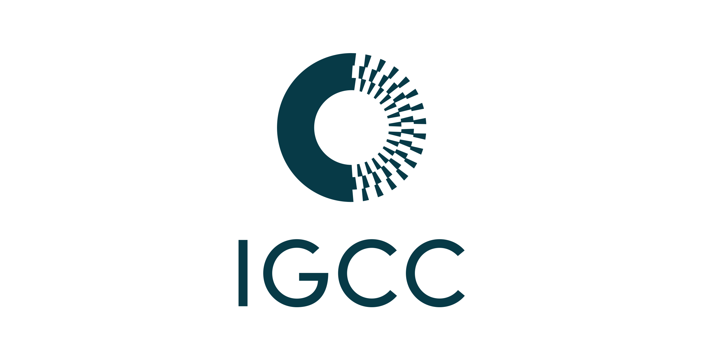 stacked IGCC logo in teal on white