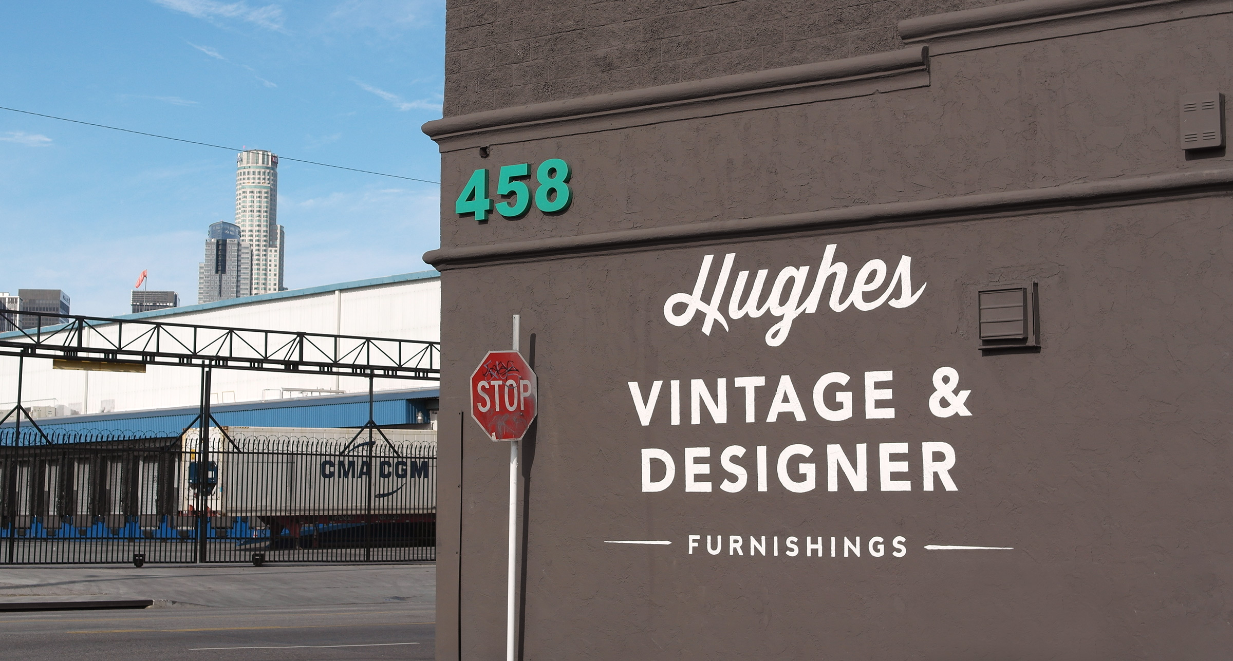 hughes downtown los angeles showroom signage