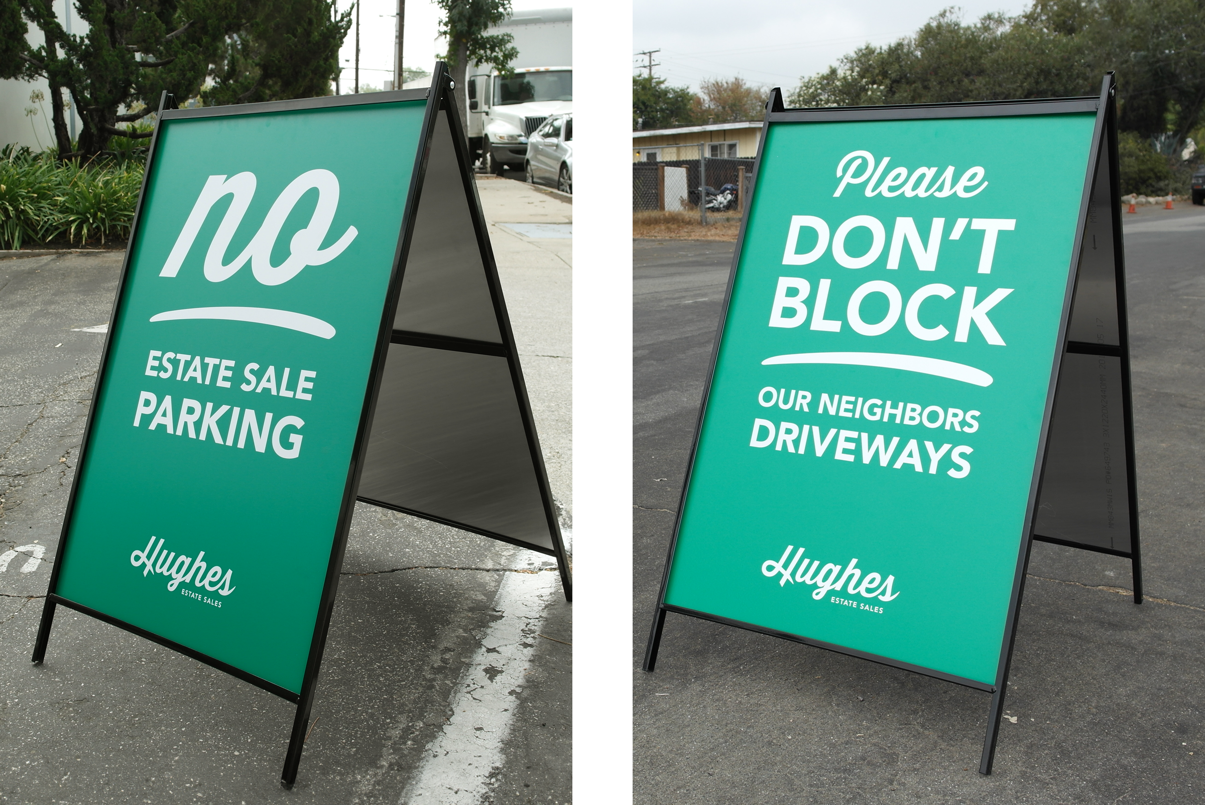 hughes downtown los angeles showroom parking signage